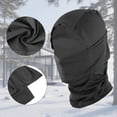 thumbnail image 4 of Unique Bargains 1 Pc Quick-drying Ice Silk Solid Balaclava Face Mask Black, 4 of 5