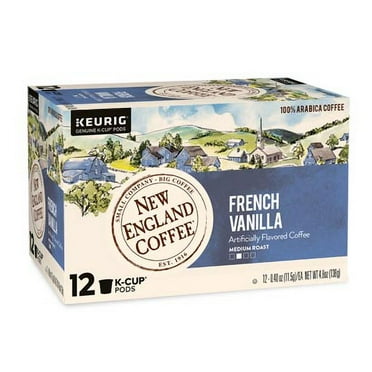 New England Coffee French Vanilla Coffee K-cup Pods, 12 Count