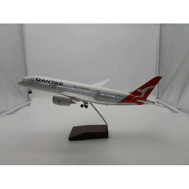 Modelo de avión de simulación de aviación Emirates UAE A380 de 46 cm a escala 1:160 con luces