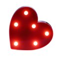 thumbnail image 1 of Diseño en forma de corazón Luz LED Letrero de pie con bombillas Lámpara de noche Blanco cálido Efec CACAGOO pequeña luz de noche, 1 of 5