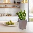 thumbnail image 5 of ACDANC 2Pcs Tall Tapered Planter - Plastic Square Plant Pots Tall Self Watering Indoor Outdoor for Patio Planter Pot Decorative Gardening & Home Decor Square, Blue, 5 of 7