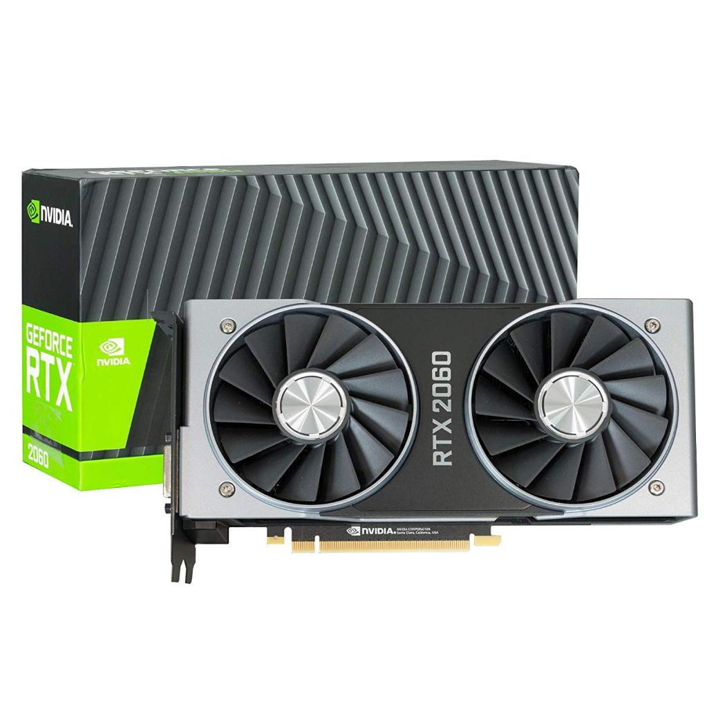 NVIDIA GEFORCE RTX 2060 6GB GDDR6 8Pin GDDR6 Founders Edition Turing  Architecture Graphics Card Brings The Power of Real-time ray tracing and AI  to 