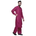 thumbnail image 4 of Atasi Long Sleeve Pathani Kurta Pyjama Indian Long Kurta Pajama For Men, 4 of 5