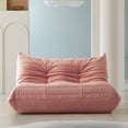 thumbnail image 3 of 90" Modern Cloud Couch for Living Room, Boucle LoveSeat 3 Seater Sofa, Plush Floor Sofa Couch for Bedroom, Apartment, Small Space (Pink Couch, No Assembly Required), 3 of 7