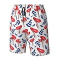 thumbnail image 4 of Pofeuu Forest Mushrooms1 Prin Men's Swim Trunks Quick Dry Bathing Suit Swimming Board Shorts Mesh Lining Beach Swimwear-Medium, 4 of 6