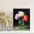 thumbnail image 2 of Peony Still Life Oil Painting Canvas Print Wall Art for Living Room Office Hotel Entryway, 2 of 8