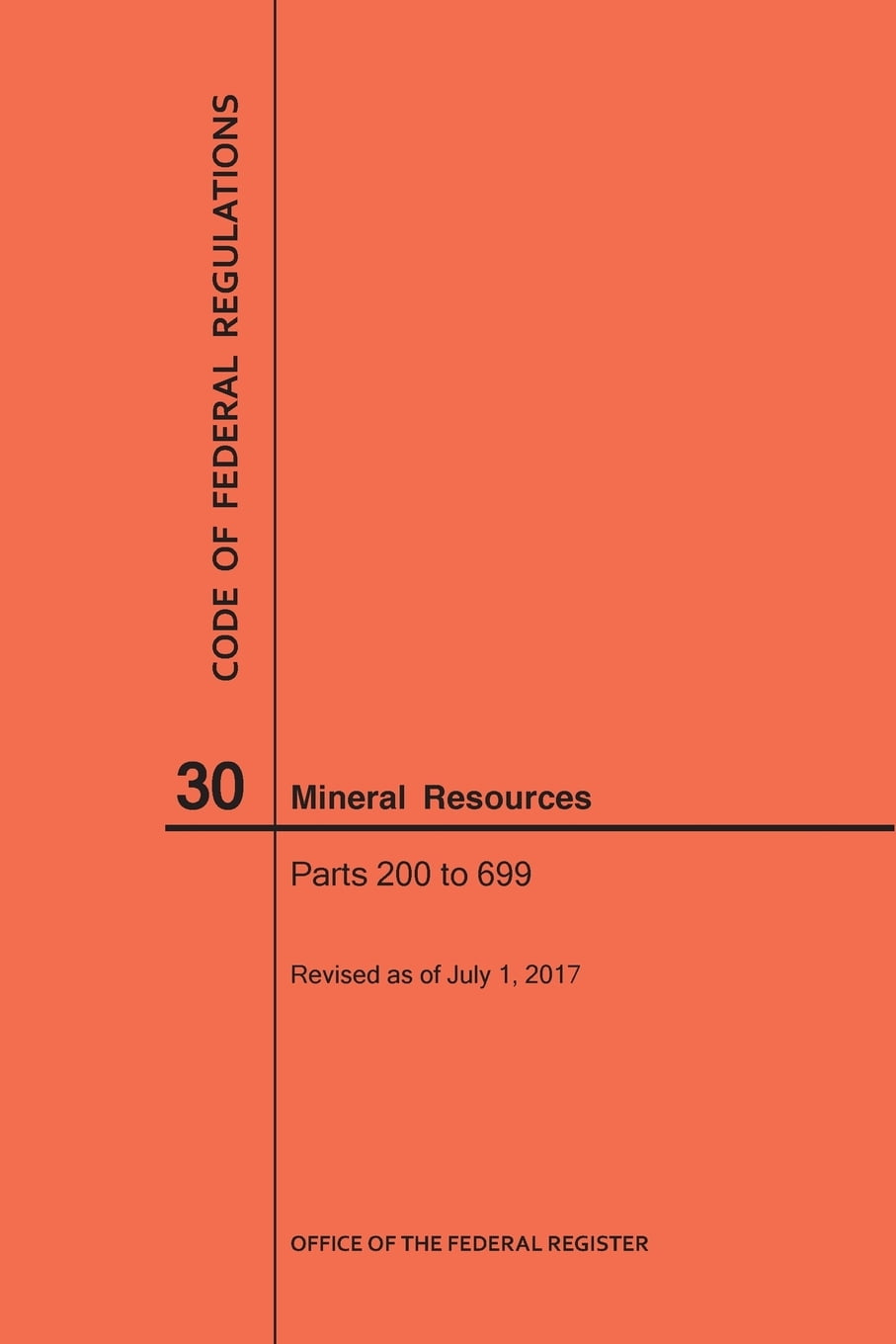 Code of federal regulations code of federal regulations title 30 