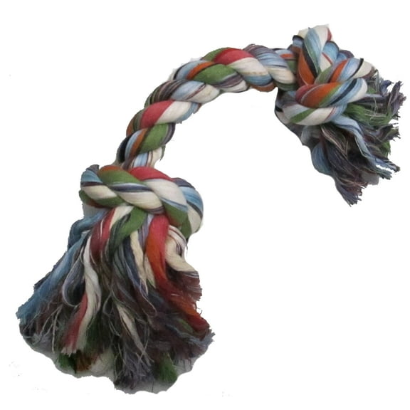 Pet Friendly Two Knot Dog Rope Toy Large (USA Product)