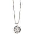 thumbnail image 2 of Chisel Stainless Steel Brushed and Enameled St. Christopher Medal on a Ball Chain Necklace - 22", 2 of 7