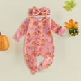 thumbnail image 2 of Preemie Newborn Halloween Romper Pumpkin Long Sleeves Footed Pajamas Sleep & Play, 2 of 4