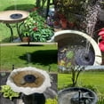 Solar Fountain, Solar Powered Bird Bath Fountain Pump with 4 Nozzles 1