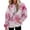 Pink_1 #912, variant on Bovemsi Sweatshirt for Women Long Sleeved Tie Dye Printed Casual Sportswear Hooded With Pockets Comfort Hoodie
