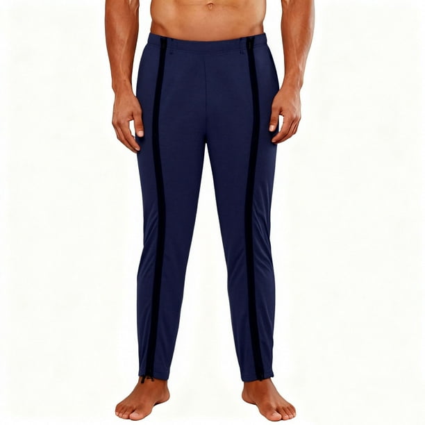 Ceisia Men's Trendy Solid Color Gift Full Front Zipper Pocket Loose Casual Sport Basketball Training Pants