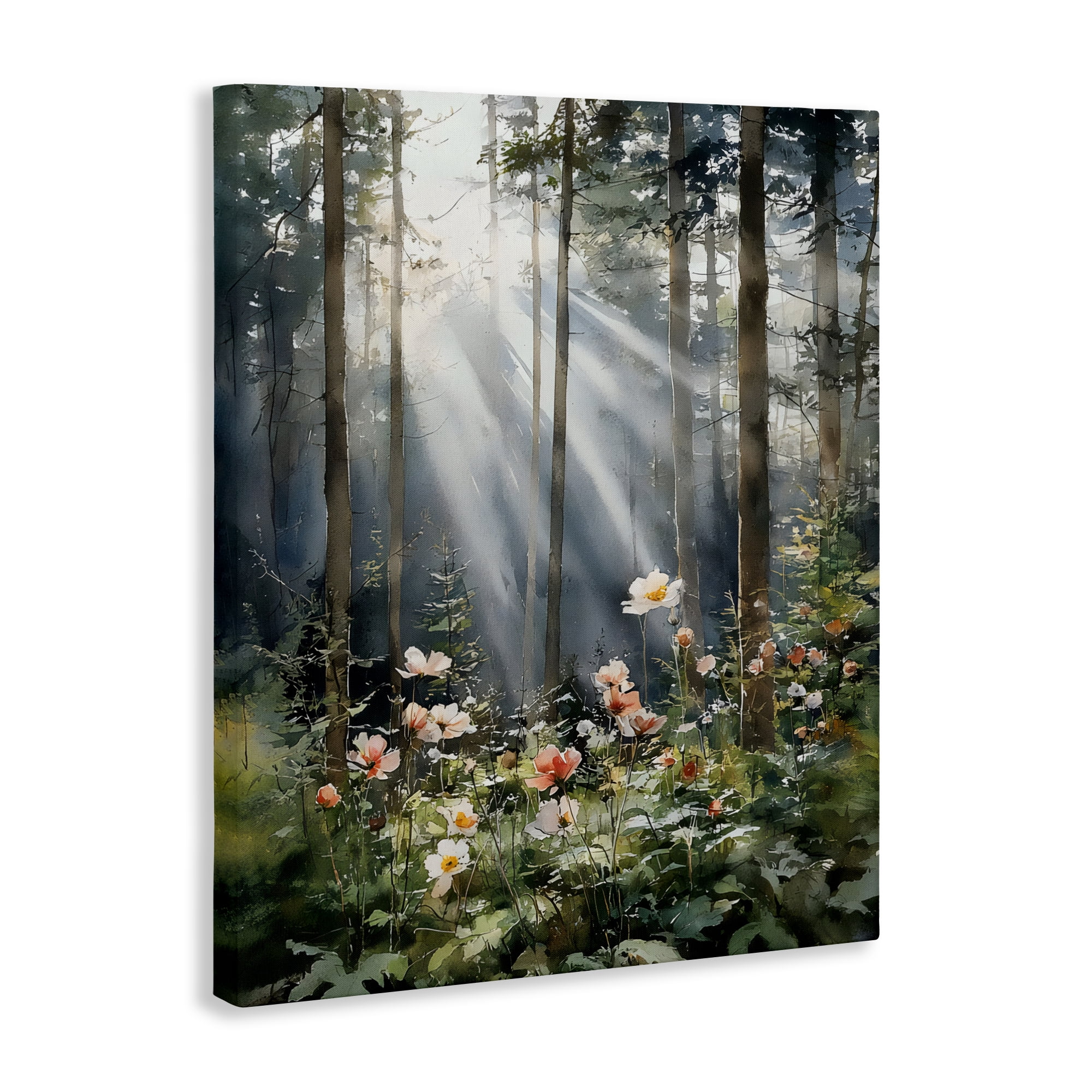 Stupell Industries Sunlit Woods In Morning Canvas Wall Art, design by Franklyn Gregory