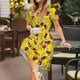 thumbnail image 3 of Balery Duck with Star Sunglasses Vestidos sueltos de manga corta para mujer, vestidos de verano 2025, vestidos casuales de corte A con vuelo., 3 of 6