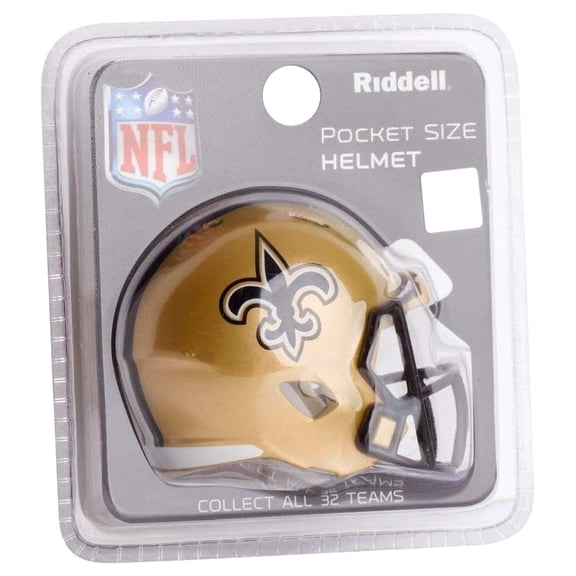 New Orleans Saints Riddell NFL Speed Pocket Pro Helmet
