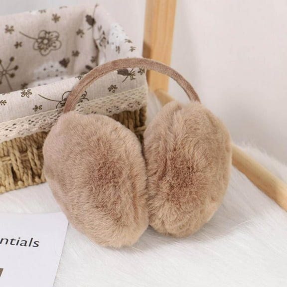 Japanese Girl Earmuffs Furry Faux Rabbit Fur Ear Muffs for Women Lovely Deer Ear Warmer Plush Winter Ear Cover Christmas 귀마개 (4)