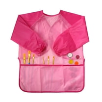 TELOLY Kids Art Smocks Toddler Smock Artist Painting Aprons Long Sleeve With 3 Pockets For Age 2-8 Years Gifts Art Painting Crafts Apron With Pockets Perfect for Office and Home Use