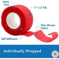 thumbnail image 6 of Henry Schein Premium Self-Adherent Bandage Wrap – 1" x 5 Yards, Assorted Colors – Box of 30 Rolls – Flexible, Non-Woven Fabric, Non-Sterile, Latex-Based Wrap for Wound Care & Light Compression, 6 of 8