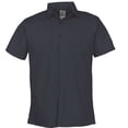 thumbnail image 3 of Big Bill 130 Lightweight Poplin Short-Sleeve Industrial Work Shirt-Navy-Regular-4XL, 3 of 7