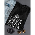 thumbnail image 3 of I Can't Keep Calm My Son's Getting Married Wedding Quote Women Black T-Shirt, Female Small, 3 of 4