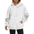 thumbnail image 1 of Sweat à Capuche Réversible Imprimé pour Femmes avec Poches Manches Longues Décontracté 100 pour Cent Polyester Vêtements d'Automne pour Adolescentes Petit Sweat à Capuche pour Femmes avec Fermeture Éclair, 1 of 3
