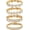 Gold 7inch, variant on 4PCS Gold Silver Clustered Tennis Heart Round Diamond Cuban Link Bracelet Set for Women, Layered Fashion Jewelry Gift