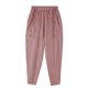 thumbnail image 4 of Pantalones largos para hombre, color liso, informales, a la moda, con cintura elástica, holgados, de poliéster, 4 of 7