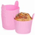 thumbnail image 1 of 4 pcs Silicone Muffin Molds Cupcake Silicone Molds Cupcake Molds Baking Molds Baking Cups For Airfryer As Shown 7.50X7.00X7.00CM, 1 of 2