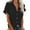 ZZBlack, variant on Womens Button Down Shirts Short Sleeve Collared Neck Casual Blouse Tops Front Button Closure Loose Fit Summer Everyday Wear Shirts
