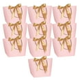 thumbnail image 2 of Bolsa de regalo de 10 piezas Zulema Bolsa de mercancía reutilizable gruesa Asas retorcidas Rosa XS, 2 of 8