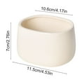 thumbnail image 3 of Mauxuk Decorative Flower Pots for Plants - Plastic Small White Planter for Home Decor, Tabletop, Succulents, Air Plants (4.53 x 2.76 x 2.76 Inches), 3 of 6