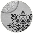 thumbnail image 2 of Addison Rugs Chantille Indoor/Outdoor Transitional Scrolls Gray Washable Round Rug, 8' x 8', 2 of 6