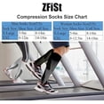thumbnail image 3 of 3 pares de calcetines de compresión deportivos médicos para hombres y mujeres, calcetines de compresión para enfermera para viajes con edema, 3 of 5