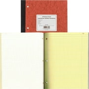 Rediform Laboratory Research Notebook - 200 Sheets - Sewn - 9 1by4" x 11" - Brown Paper - BrownPressboard Cover - Micro