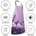 thumbnail image 5 of Fuzoiu Lavender Roses Arrangement Print Adjustable Waterproof Apron with Pockets,Waterproof Apron for Cooking, Gardening, and Art Projects, 5 of 8