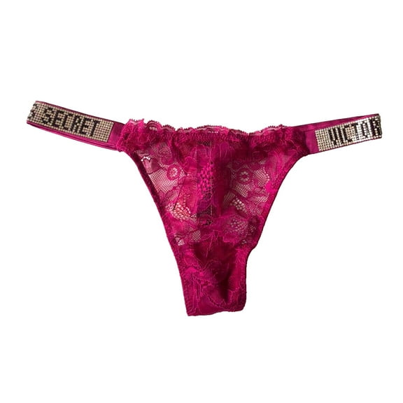 Victoria's Secret Women's Rhinestone Strap Thong Panties
