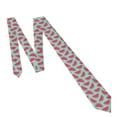 thumbnail image 4 of Naloa Watermelon Print Solid Color Tie Formal Necktie for Men，Suitable for business, daily life, work, 4 of 5