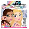 Fashion Angels: Sketch Portfolio Set - Beauty Guru Makeup Artist - Design & Hair Pad, 4 Stencil Sheets, 100+ Colorful Stickers, Girls-Tweens-Kids 6+