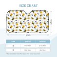 thumbnail image 2 of Kdxio Bees And Rainbows Print Windshield Sun Shade, Foldable Sun Blocker for Car,Truck,SUV Automotive Interior Sun Protection,Reflective Shade for Front Windshield(Medium), 2 of 6