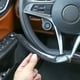 thumbnail image 2 of 2 piezas de decoración decorativa de fibra de carbono para volante interior de coche para Stelvio/2016-2018, 2 of 2