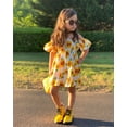 thumbnail image 3 of Kids Girls Floral Off Shoulder Summer Beach Party Dress Sundress, 3 of 3