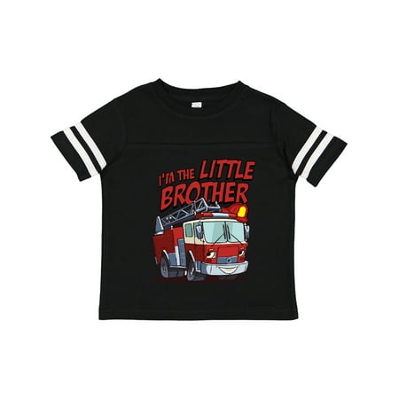 

Inktastic Little Brother Fire Truck Gift Toddler Boy Girl T-Shirt