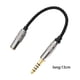 thumbnail image 5 of Cable adaptador de conector macho balanceado de 4,4 mm a conector hembra estéreo de 3,5 mm, cobre plateado Negro, 5 of 6