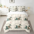 thumbnail image 2 of Manfei Waetern Cowboys Twin Bedding Sets 7-Piece,Rustic Desert Cactus Bedding Comforter Set,Sketch Farmhouse Horse Sheet Sets For Girl Kids,Breathable Bedroom Decoration,Reversible, 2 of 8