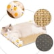 thumbnail image 3 of Cama de verano con autoenfriamiento para perros medianos y pequeños, sofá cama duradero para perros y gatos, acogedora y fresca cama de ratán para cachorros y gatos con base antideslizante., 3 of 6
