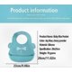 thumbnail image 2 of 2-Pack Waterproof Silicone Baby Bibs with Food Pocket, Soft Foldable Design, Quick Cleaning, 2 of 5