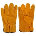 thumbnail image 1 of Guantes de Utilidad, 1 Par Amarillo de Alta Temperatura Alta Resistencia Resistente Resistencia Al Calor Preveniencia del Fugo Palma No Deslizante Para Soldadoura Eléctrica, 1 of 8