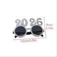 thumbnail image 3 of Party Supplies,2026 New Year Number Glasses Funny Round Frame Sunglasses For Holiday Celebrations, 3 of 5