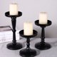 thumbnail image 2 of Candelabro de columna negro, serie de 3 piezas, candelabro de metal, excelente decoración para la fiesta de cumpleaños de la boda familiar, 2 of 5